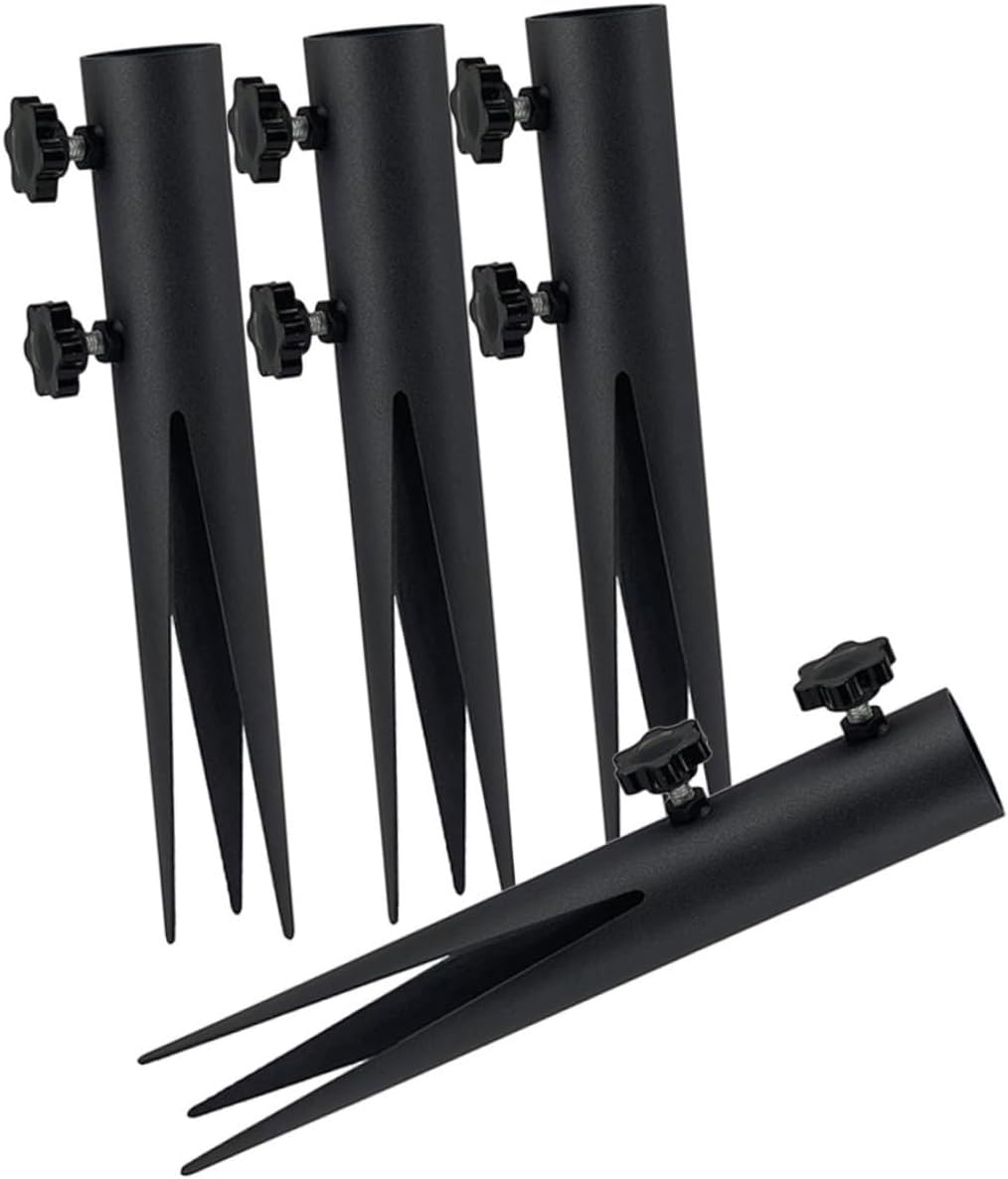 Yardwe 4pcs Metal Floor Nails Stake for Outdoor Lights Stake for Christmas Lights Ground for Candy Cane