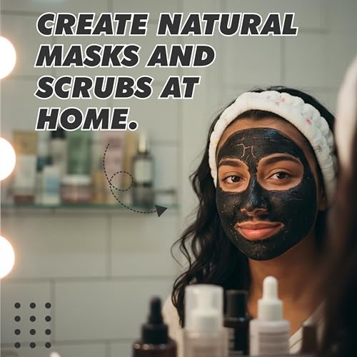 Image of BRALCON Activated Charcoal Powder - 100gm for Face and Skin, Chemical Free - Deep Cleansing Face Mask for Blackhead Removal and Skin Detoxification