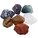 SUNYIK 7 Chakra Stones Set, Natural Rough Raw Stone for Tumbling,Cabbing,Crystal Healing Kits