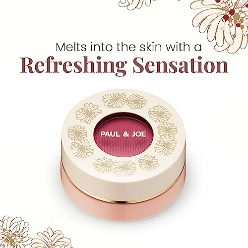 Paul & Joe Gel Blush, Bright And Buildable Blush Makeup, Water-Based Gel Makeup Blush With Hydrating Oils For Dewy, Radiant Finish, Pink Rose Cheek Tint, 04 Raspberry Coulis, 0.71 Oz #TOP1