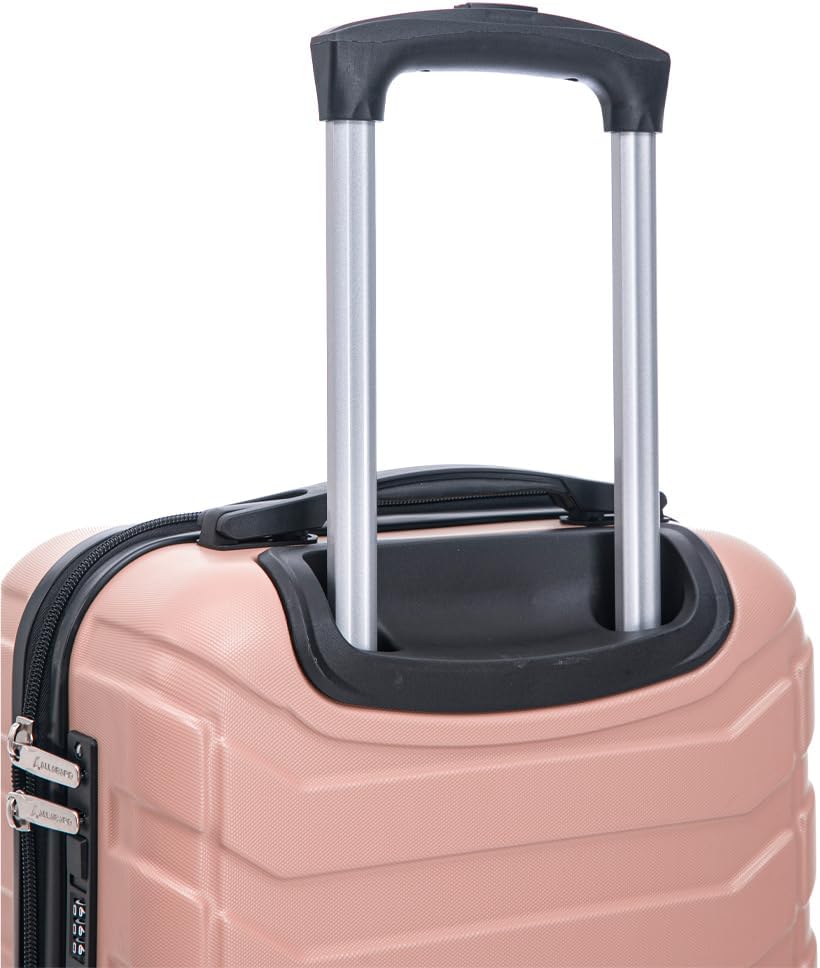 Mala de Viagem Bordo 10kg Allabard ANAC Regulamentada Avião Medidas Aceitas Voos (P015 NV - Rose)