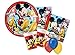 IRPot - Kit N22 Set Compleanno Topolino Bambino Bambini Piatti Bicchieri TOVAGLIOLI