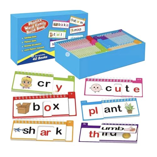 Juguetes de puzzle educativos con 40 piezas para aprender lectura en inglés