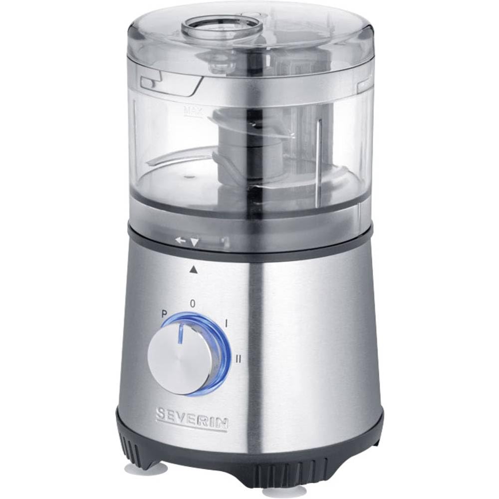 SEVERIN Multi Picadora Compacta, 400 W, 500 ml, Acero Inoxidable, 4 Velocidades, Negro y Plata KM 3865