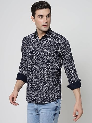 Image of ELYYORK Adwyn Peter Men's Cotton Printed Regular Fit Casual Shirt |Full Sleeve Shirt for men|shirt for men|men's shirt
