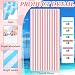 Preboun 50 Pcs Striped Beach Towels Bulk Oversized Pool Quick to Dry Bath Striped Towel for Hotel, Spa Hot Tub, Bath and Swim Summer, 28 x 60 Inches (Multicolored)