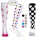 CPR Compression Socks for Women Men Nurses Compression Stockings for Woman Graduated Compression Sock 20 30 mmHg Knee High Nursing Travel Comfortable Compression Socks Works 100%