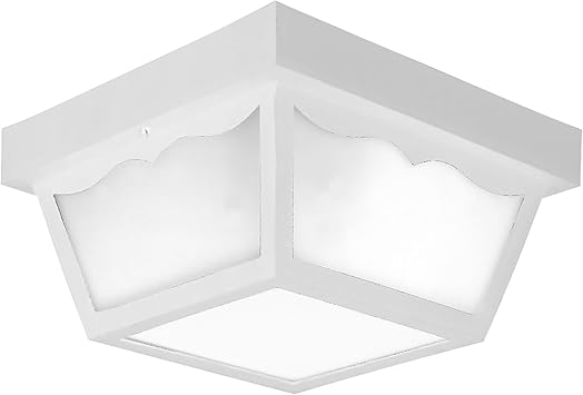 Progress Lighting 10.25" 2-Light Flush Mount Light, White