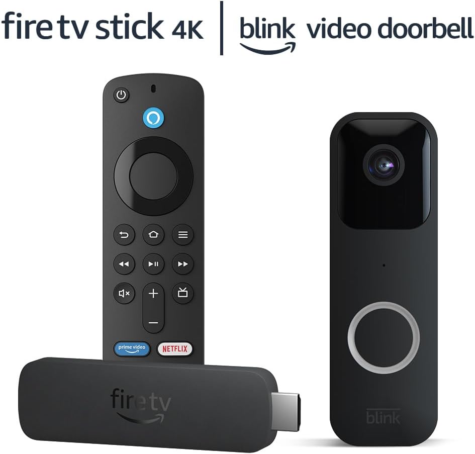 Amazon Fire TV Stick 4K bundle with Blink Video Doorbell