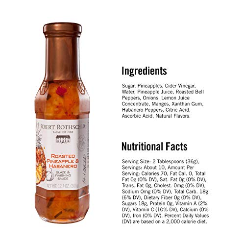 Robert Rothschild Farm Roasted Pineapple and Habanero Gourmet Glaze and Finishing Sauce, 12.7 Ounces