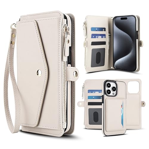 Coque iPhone 15 Pro intégrale beige : finis les écrans brisés et les sacs lourds