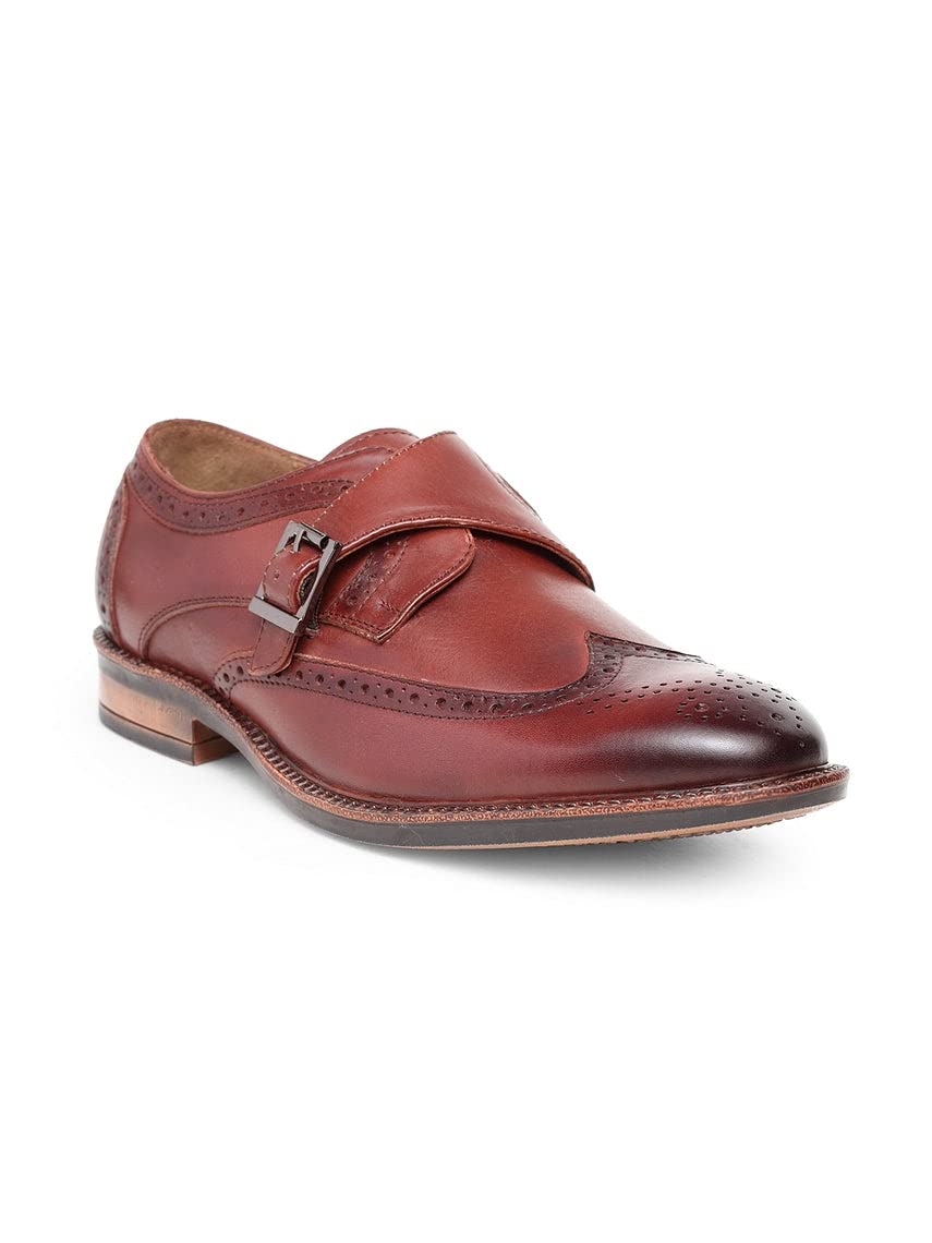 TEAKWOOD LEATHERS Men Brown Solid Genuine_ Leather Formal Broguing Monks_Size 43 (B0BBQSF1ND) Amazon Price History, Amazon Price Tracker