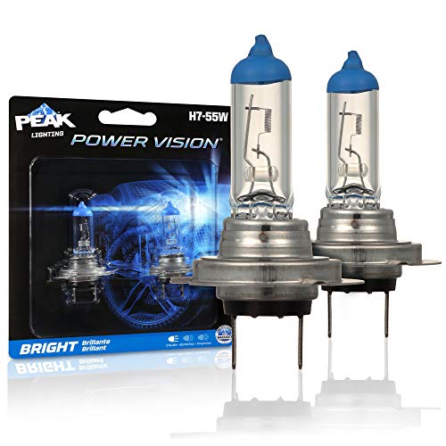 PEAK Power Vision Automotive High Performance H7 55W Headlights (2 Pack)