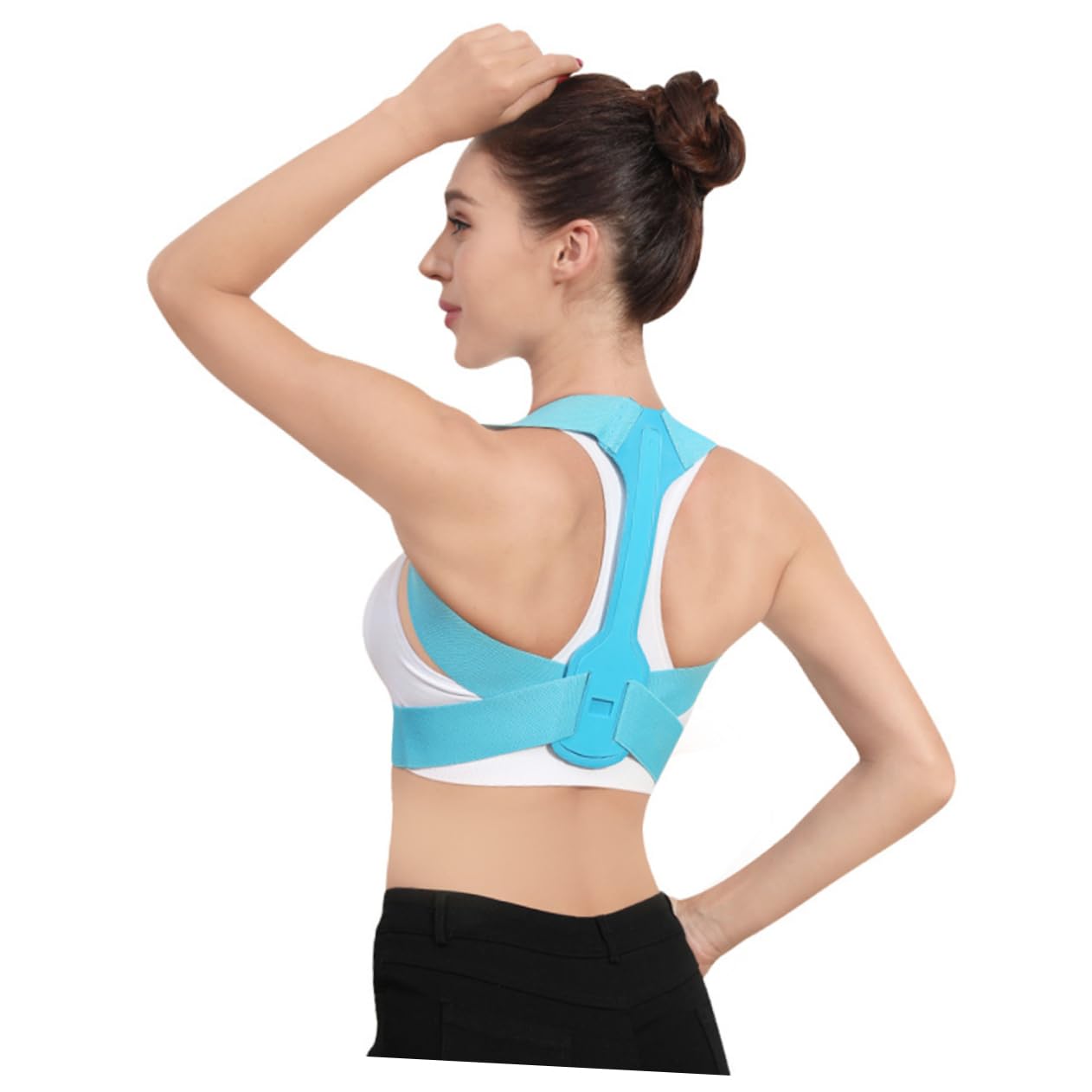 COLLBATH Sitting Posture Belt Shoulder Support for Women Blue Posture Belt Hunchback
