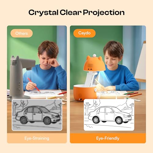 Image of Caydo 2026 New AI Drawing Projector for Kids, SGS Certified Eye Protection, T3 Kids Art Projector from Basics Tracing to Step-by-Step Drawing and AI Creative Studio, Birthday Gift for Kids Ages 5-12