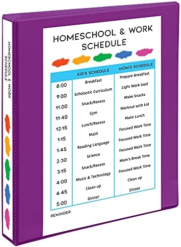 Avery(R) Durable View 3 Ring Binder, 1 Inch Slant Rings, 1 Purple Binder (17294)