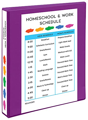 Avery(R) Durable View 3 Ring Binder, 1 Inch Slant Rings, 1 Purple Binder (17294) #TOP24