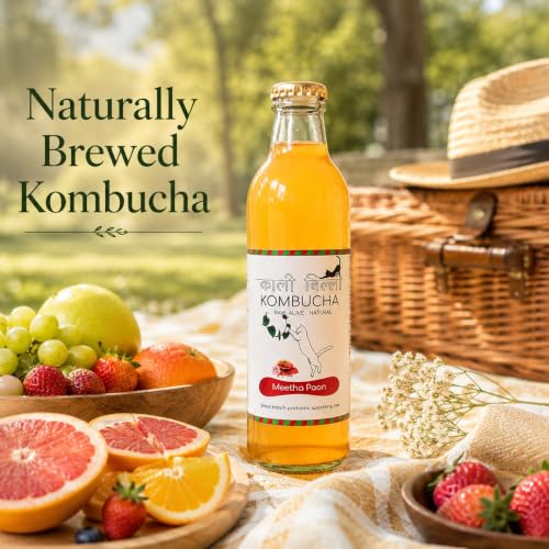 Image of KAALI BILLI Kombucha Meetha Paan, Pack of 2 | Fermented Tea, All Natural, Gut Healthy Drink | 2 x 250ml | Vegan, Preservative free, Low calorie, Low sugar