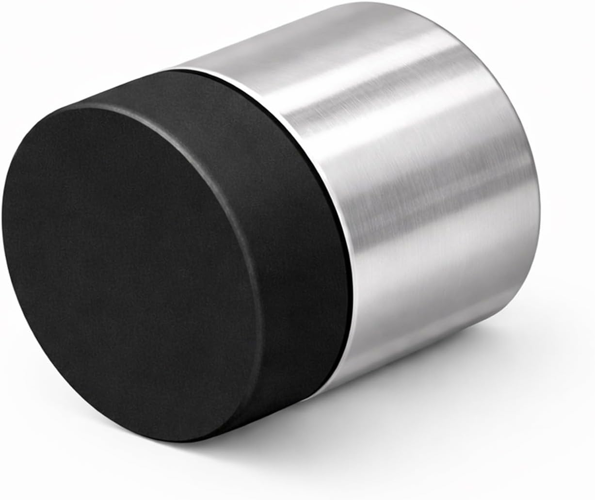 INOX Satin Stainless Steel Door Stoppers - Elegant Simple Style Door Stop with Durable Satin Finish, Heavy-Duty Wall Mounted Hardware, Scratch Protection, 1" Rise x 1-3/16" DSIX08-10X-32D 10 Pack