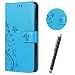 Produktbild Hancda Hülle für Huawei P30 Pro [Nicht für P30], Handyhülle Tasche Hülle Handytasche für Huawei P30 Pro Schutzhülle Leder Klapphülle Magnet Ledertasche mit Stift für Huawei P30 Pro,Blau