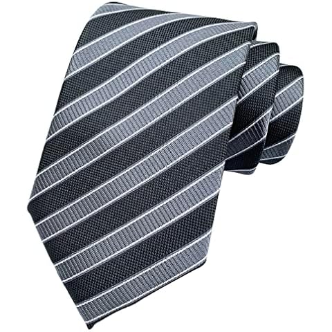 marysgift Black and White Striped Tie Set Cover