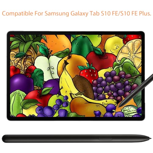 Image of Galaxy Tab S10 FE S Pen for Samsung Galaxy Tab S10 FE Stylus Pen Replacement + Free 5 Tips for Samsung Galaxy Tab S10 FE Plus Stylus Pen (Black)