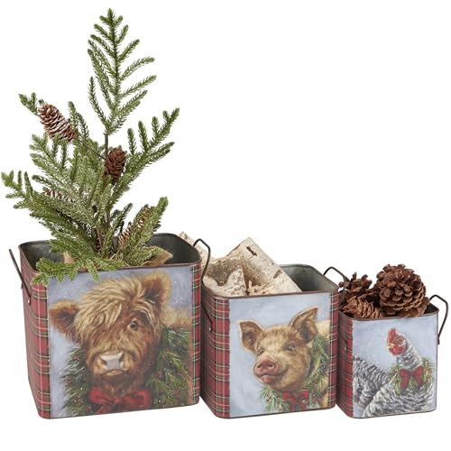 Primitives by Kathy Bin Set of 3 Christmas Animals