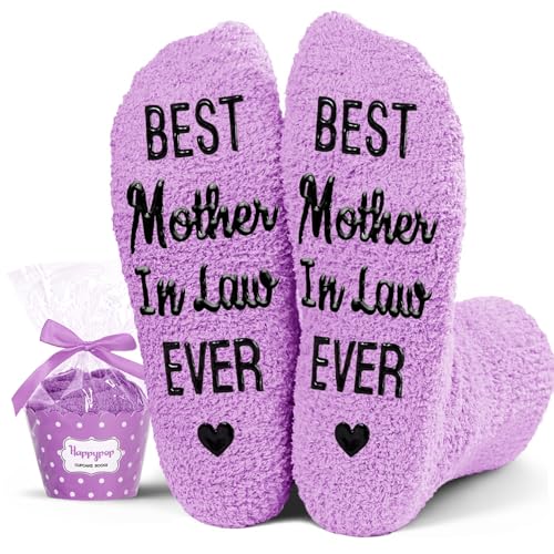 HAPPYPOP Gifts for Mother in Law - Mothers Day Gifts from Daughter in Law, Birthday Socks Stocking Stuffers