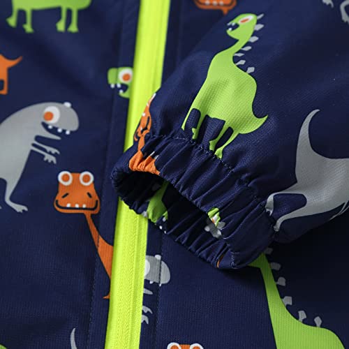 image for IjnUhb Waterproof Hooded Jacket for Boys Girls,Kids Raincoats Outdoor 