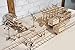 Rails by Ugears: Self Propelled Modular Mechanical Model, 3D Wooden Puzzle for Self Assembly Without Glue, Brainteaser for Kids, Teens and Adults