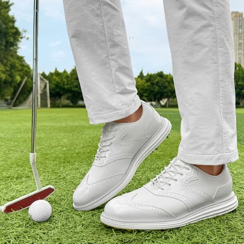 Image of Men Golf Shoes Professional 9 Spikes Comfortable Outdoor Golf Training Sport Sneakers for Men