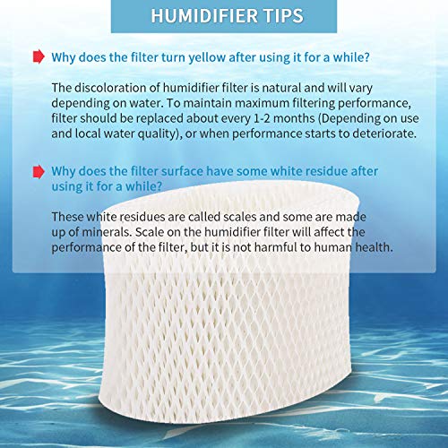 image for KONDUONE BTNTVEN 4-Pack of WF2 Filter Replacement for Kaz Vicks Humidi