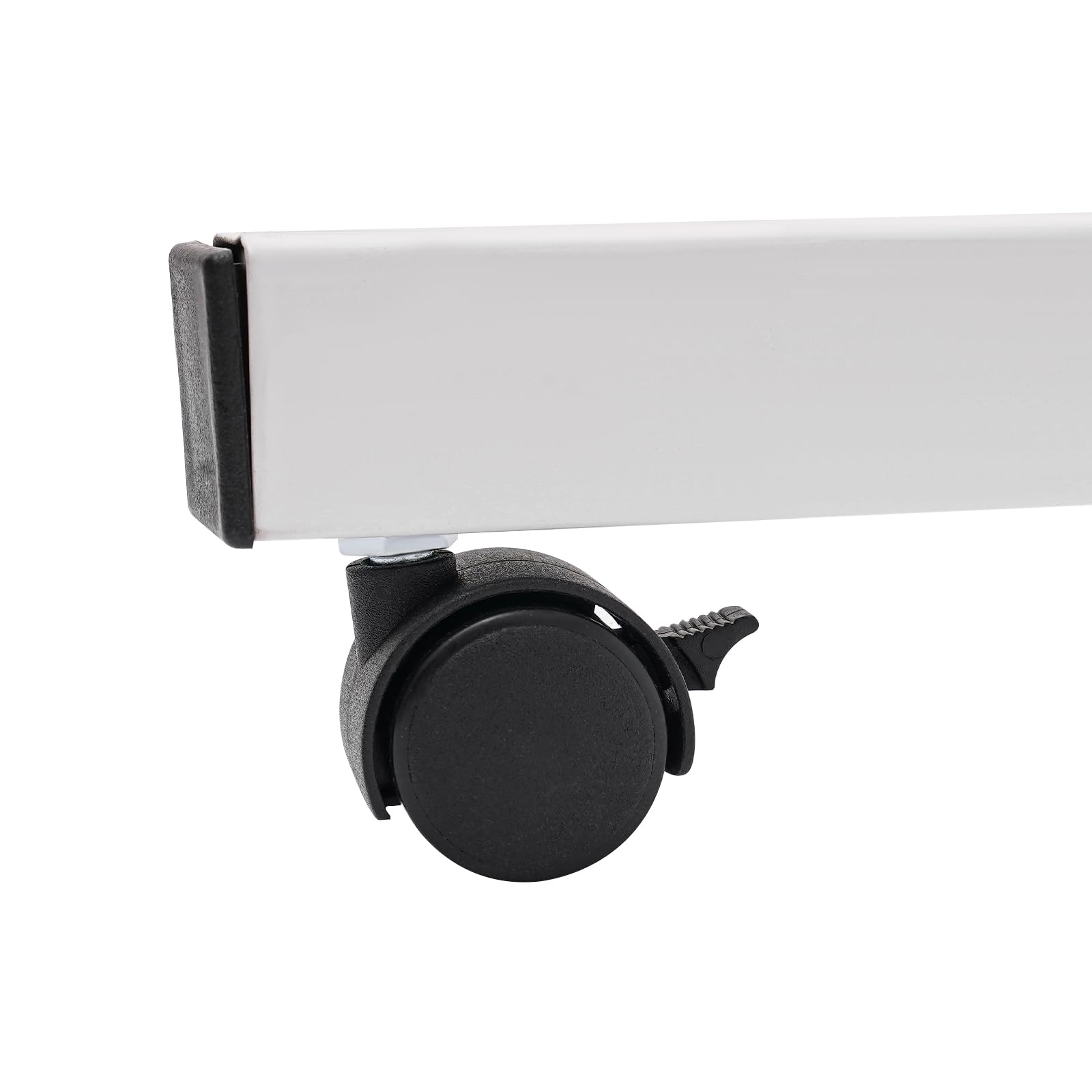 Mobile Standing Desk 24 16 in Rolling Computer Stand with Adjustable Height with 4 Four 360 Swivel Wheels — view 6