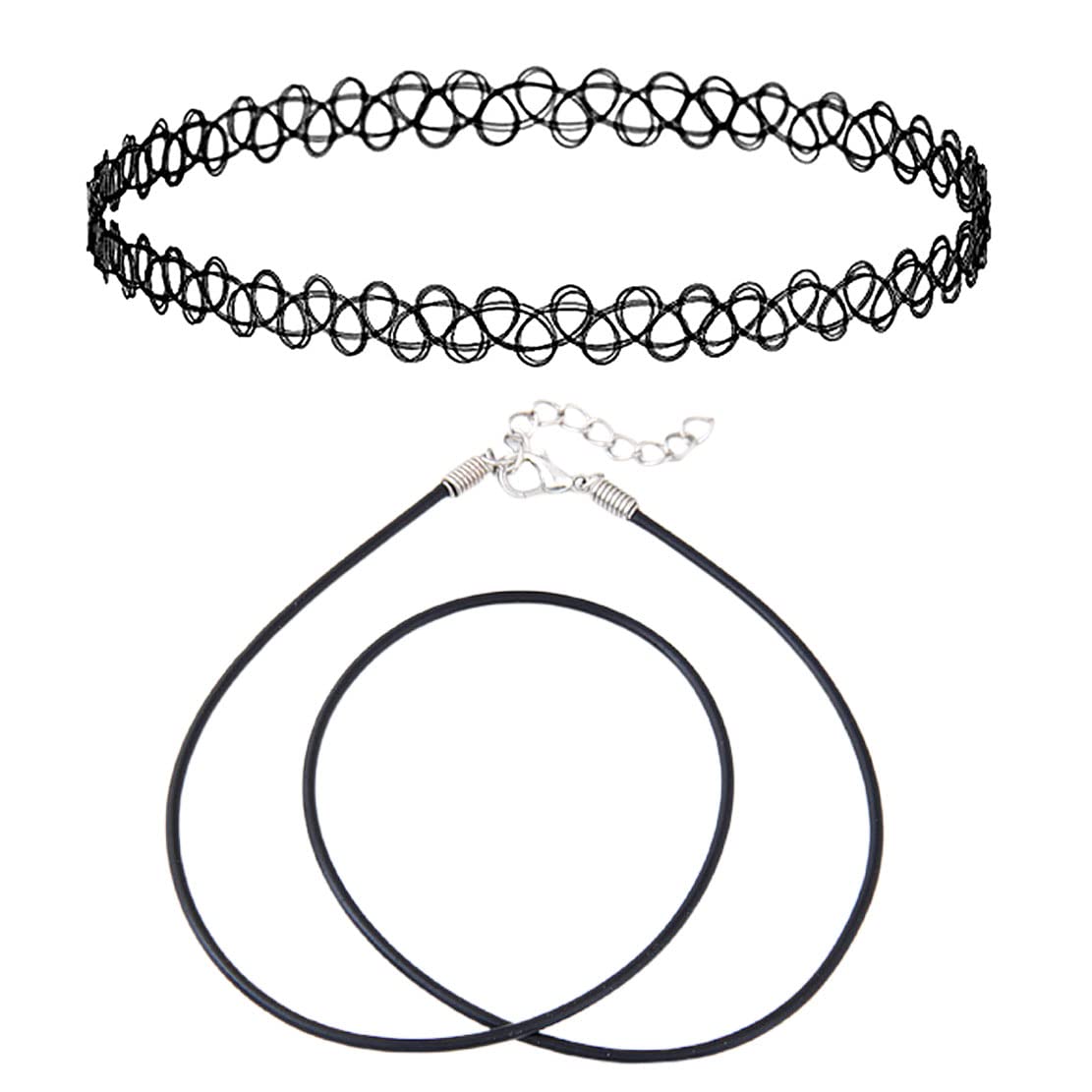 Sorellaz Womens Fishing Line Weave Choker Necklace Set: SR/FAJEWLK21-MUL (Pack of 2 Design 1) (B09P6DP9NW) Amazon Price History, Amazon Price Tracker