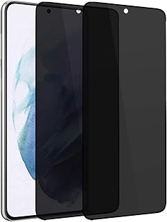 شاشة حماية عالية الحساسية ومقاومة للخدش والفقاعات وسهلة التركيب من الزجاج المقوى لحماية الخصوصية ومنع التجسس لموبايل سامسونج جالاكسي S20+/S20+ شبكة الجيل الخامس 5G (6.7 بوصة) (قطعتين)، شفاف