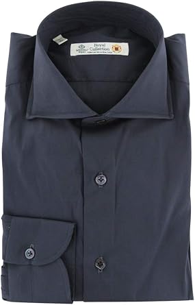 Luigi Borrelli Stripes Button Down Spread Collar Cotton Blend Slim Fit Dress Shirt