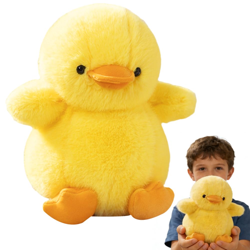 Mifklmv Yellow Soft Duck Plush Toy, 22Cm Duck Teddy, Cute Ducks Soft Plush Animal Doll, Warm Plush Gifts For Kids Birthday, Christmas, Valentine's Day, Children's Day, New Year