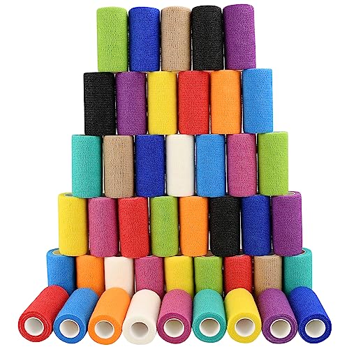 Self-adhesive bandage wraps, 5 yards, 12pcs