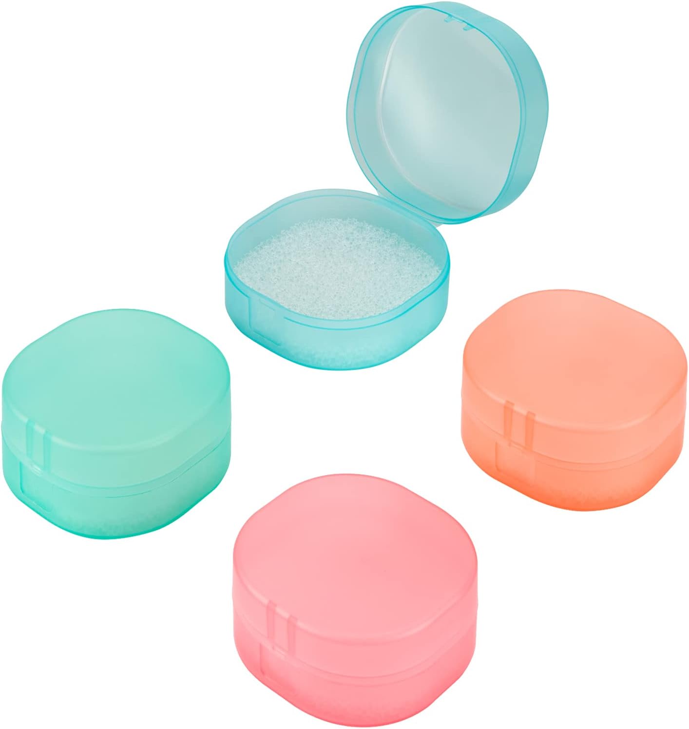 Adorila 4 Pack Travel Soap Container, Portable Soap Dish