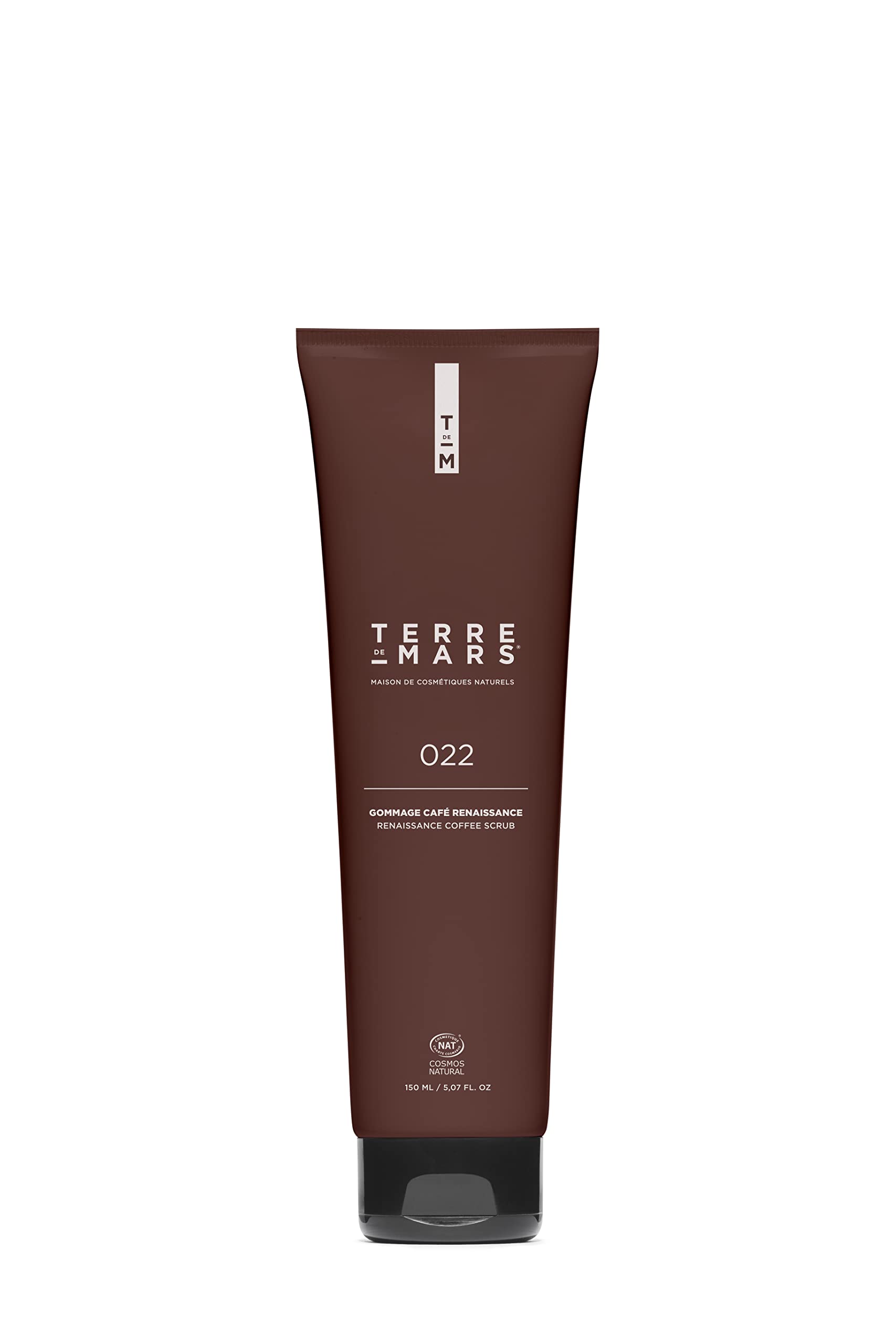 TERRE DE MARS Renaissance Coffee scrub Paste, Cosmos Natural Certified, Infused With Coffee Powder, Bamboo Stem and Argon, Revitalizes, Exfoliates and Hydrate For Silky Soft Skin, 150ml
