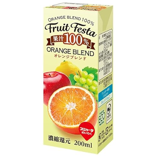 スジャータ フルーツフェスタ オレンジブレンド 200ml紙パック×24本入のサムネイル