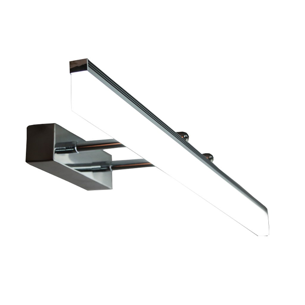 Lampes de miroir de bain LED anti-zones d'ombre applique rétractable argent moderne blanche