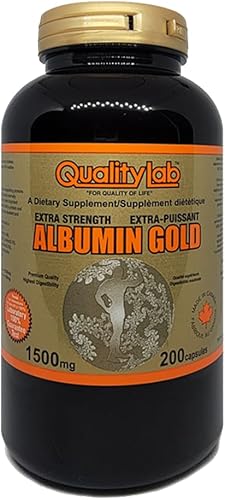 Albumin Gold 1500 mg 200 Cápsulas (Hecho en Canadá)