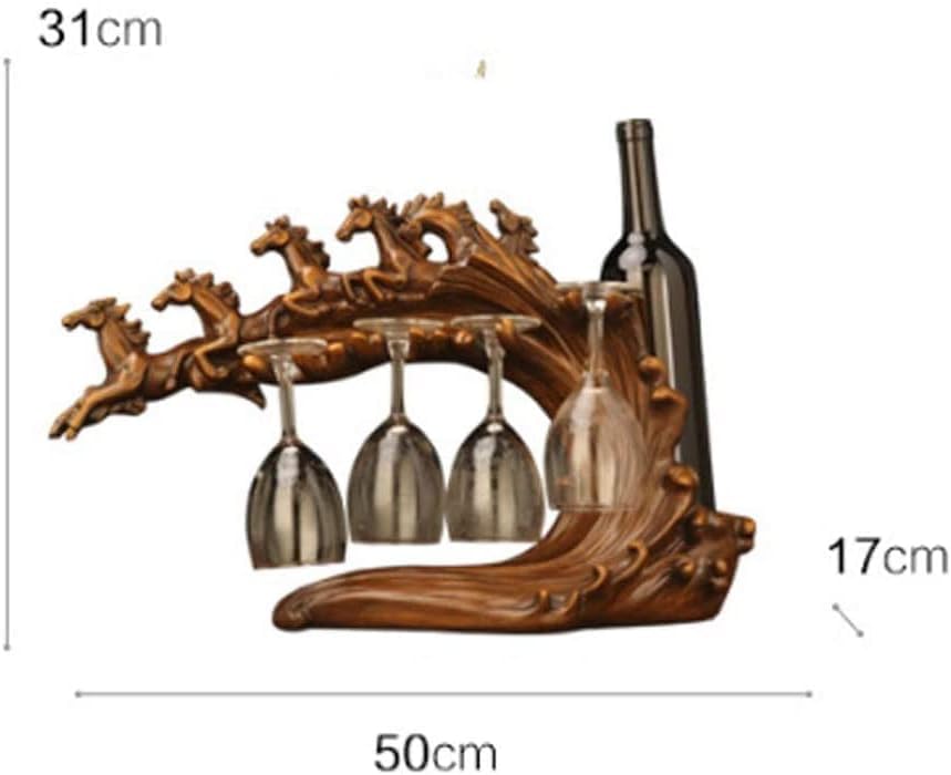 Soporte de vino de resina para encimera miniatura 3