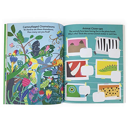 Zoo: 500 Stickers and Puzzle Activities: Fold Out and Play!