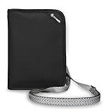 Pacsafe RFIDsafe V150 Anti-Theft RFID Blocking Compact Organizer, Black