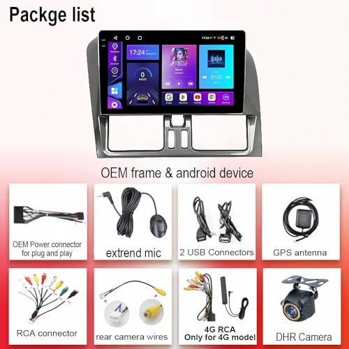 Radio coche 2 DIN con Carplay inalámbrico 2G+32G para renovar tu Volvo XC60 2009-2017 7