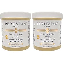 Braid, Loc, and Edge Gel EXTRA HOLD for Relaxed & Natural Hair, 16 oz. Apple Cider Vinegar Pack of 2