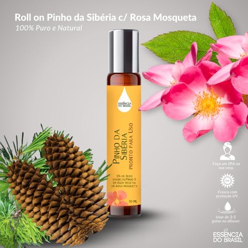 Kit Óleo Essencial Pinho Sibéria + Pronto Uso Roll On 10ml