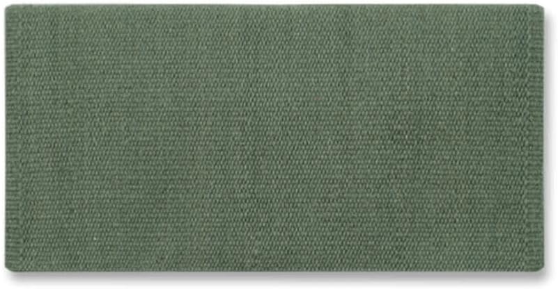 Mayatex 1314C-76 San Juan Solid Aqua 38x34 New Zealand Wool Saddle Blanket Aqua